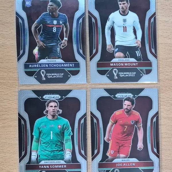 [BUNJANG] 2022 Panini Prizm World Cup Tchouameni, Mount, Sommer, Joe Allen Bundle Set (4 Cards) / 2022 파니니 프리즘 월드컵 추아메니, 마운트 등 카드 4장랏 판매합니다.