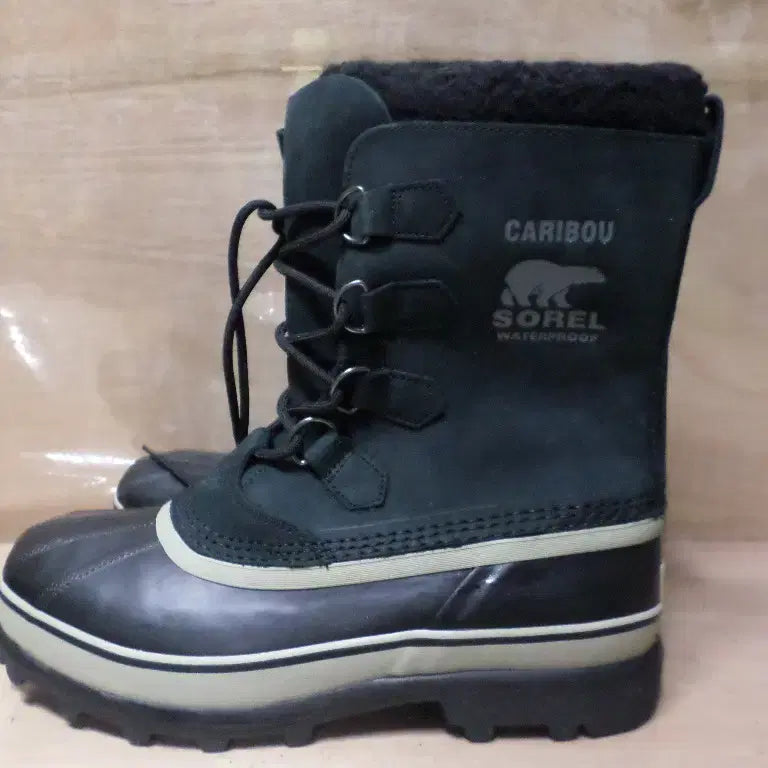 [BUNJANG] Sorel Caribou Black Winter Boots (Size 260) / 후루룩구제3 285 새제품 소렐 카리부 블랙 방한화 부츠 워커 260819