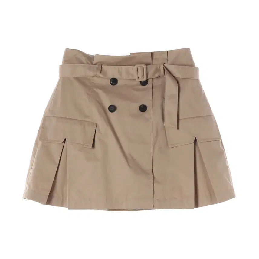 [BUNJANG] Froum 22SS Berlin Tweed Pantskirt Beige / 플로움 22SS Berlin Trench Pantskirt 베를린 트위드 팬츠 스커트 베이지
