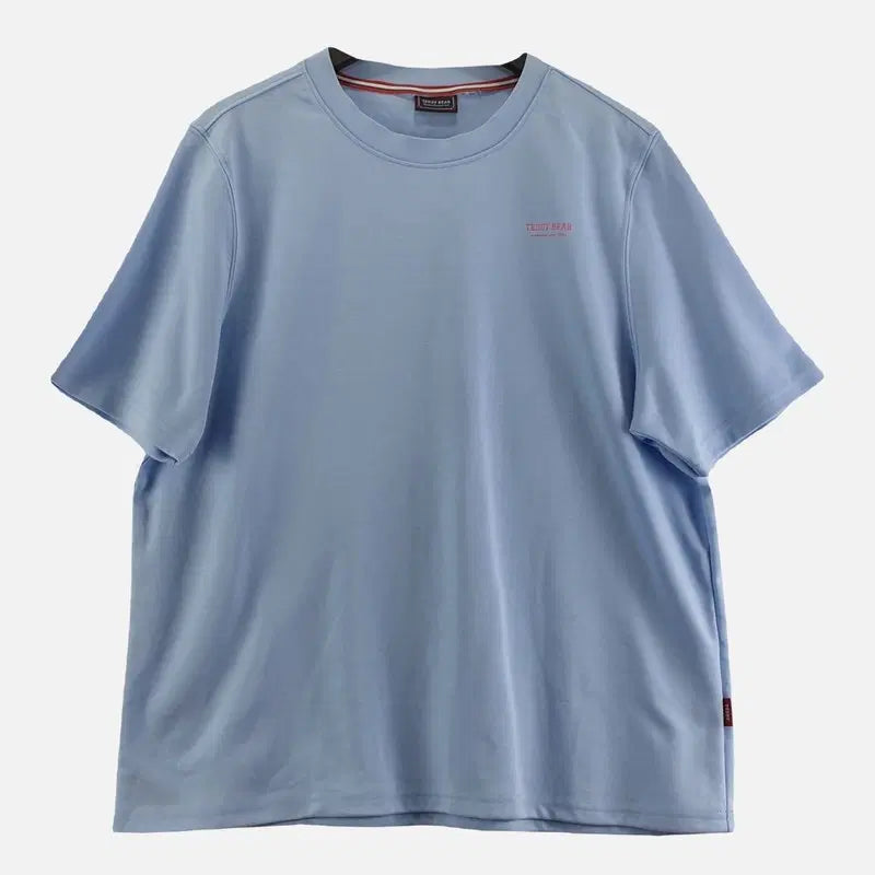 [BUNJANG] Teddy Bear Light Blue Women's T-Shirt / 테디베어 라이트 블루 여자 100 반팔티 O1044