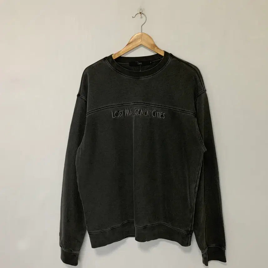 [BUNJANG] LMC Pigment Washed Charcoal Vintage Sweatshirt / LMC 피그먼트 워싱 차콜 빈티지 맨투맨 y2k 남성 M
