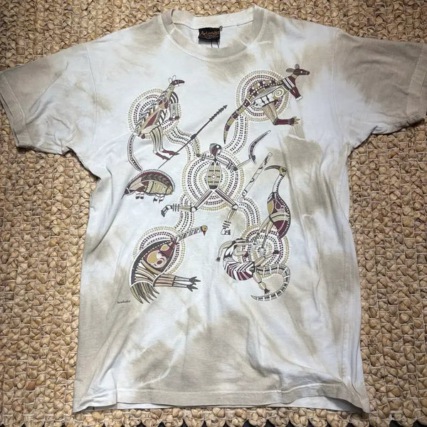 [BUNJANG] Vintage Tie-Dye Pattern Short Sleeve T-Shirt / 빈티지 타이다이 패턴 반팔티 (ㅎ5899)