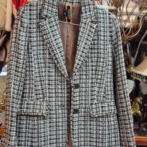 [BUNJANG] MILANO STORY Check Tweed Jacket / 밀라노스토리(MILANO STORY)의 의류 체크 트위드 자켓