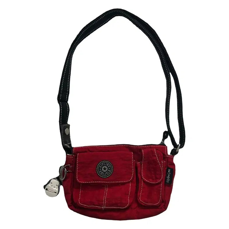 [BUNJANG] Kipling Mini Crossbody Bag Red / KIPLING 미니 크로스백 레드