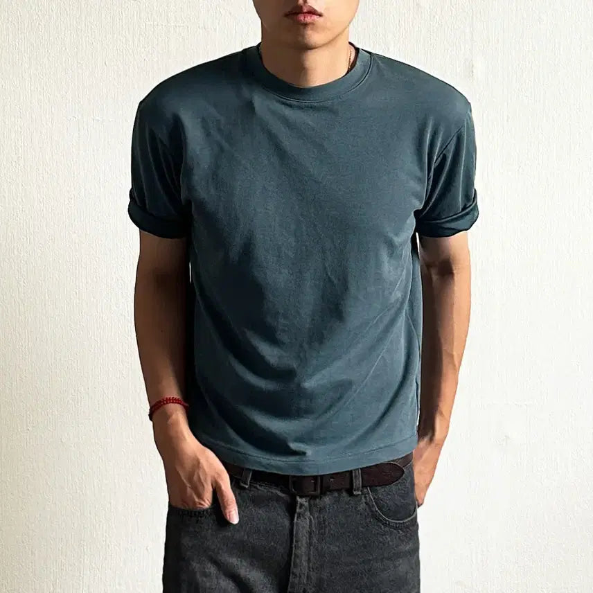 [BUNJANG] Uniqlo U Cropped Short Sleeve T-Shirt / Uniqlo U 크롭 반팔티