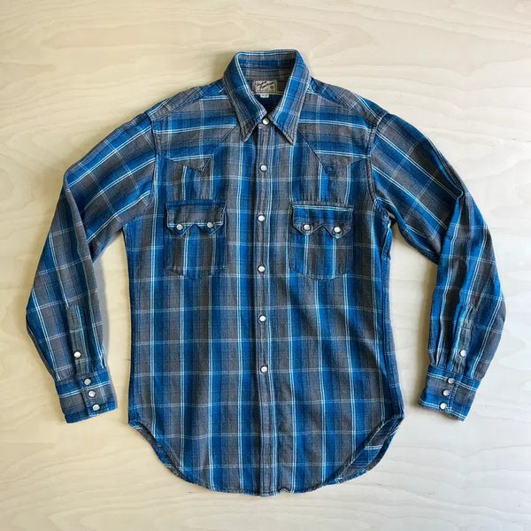 [BUNJANG] Joe McCoy Flannel Check Western Shirt / 조 맥코이 플란넬 체크 웨스턴 셔츠 ( ~100)