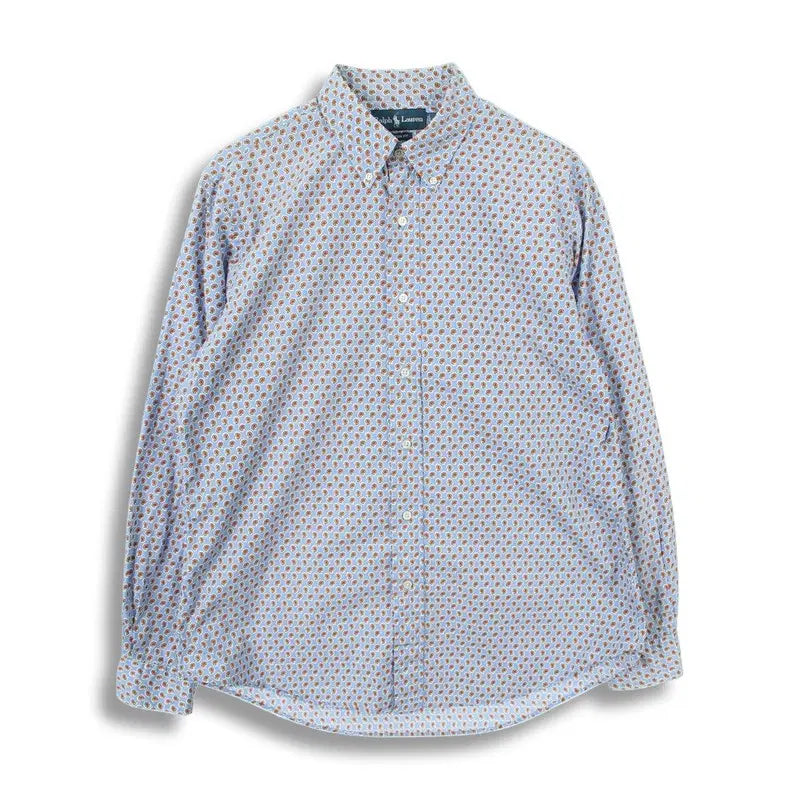 [BUNJANG] Polo Ralph Lauren 90s Paisley Pattern Custom Fit Cotton Shirt / 폴로 랄프로렌 (MEN - L) 코튼 90's 페이즐리 패턴 커스텀핏 셔츠