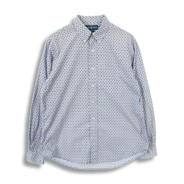 [BUNJANG] Polo Ralph Lauren 90s Paisley Pattern Custom Fit Cotton Shirt / 폴로 랄프로렌 (MEN - L) 코튼 90's 페이즐리 패턴 커스텀핏 셔츠