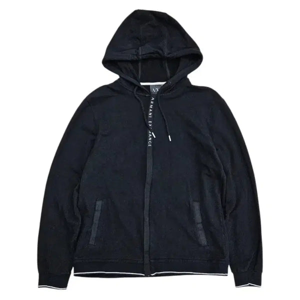 [BUNJANG] Armani Exchange Full Zip Hoodie Black L / 아르마니 익스체인지 후드집업 블랙 L