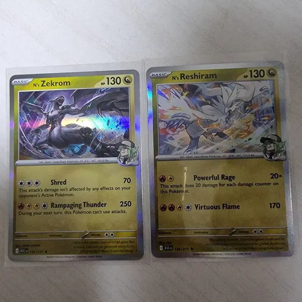 [BUNJANG] Pokemon Card Reshiram & Zekrom North American Holo / 포켓몬카드 n의 제크로무, 레시라무 북미 홀로