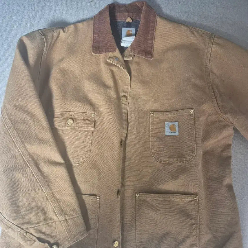 [BUNJANG] Carhartt Duck Chore Coat Brown USA Size 48 Regular / 칼하트 덕 초어 코트 브라운 USA 48 레귤러