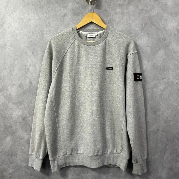 [BUNJANG] National Geographic Sweatshirt Gray L (100) / 내셔널지오그래픽 맨투맨 그레이 L 100사이즈