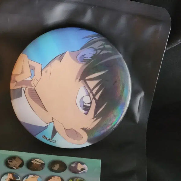[BUNJANG] Detective Conan Shinichi Kudo Hologram Can Badge / 코난 홀로그램 캔뱃지 신이치, 남도일 새상품