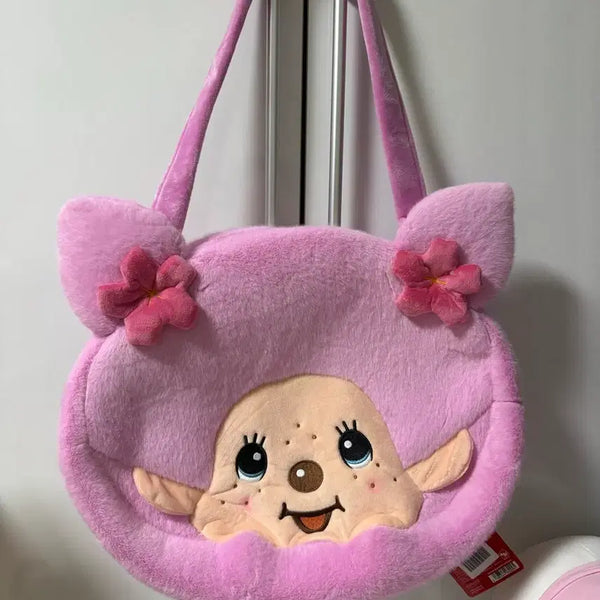 [BUNJANG] Monchhichi Cherry Blossom Pink Large Bag New Product / 몬치치 벛꽃 핑크 대형 가방 새상품 판매중 택O