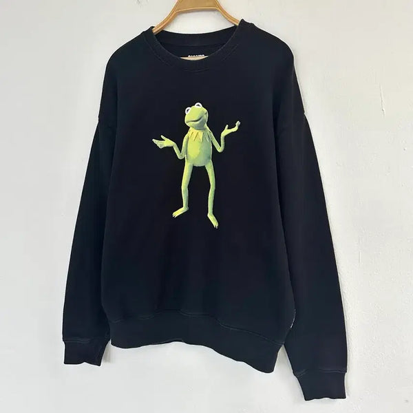 [BUNJANG] Spao Disney Kermit Sweatshirt / 스파오 디즈니 커밋 맨투맨
