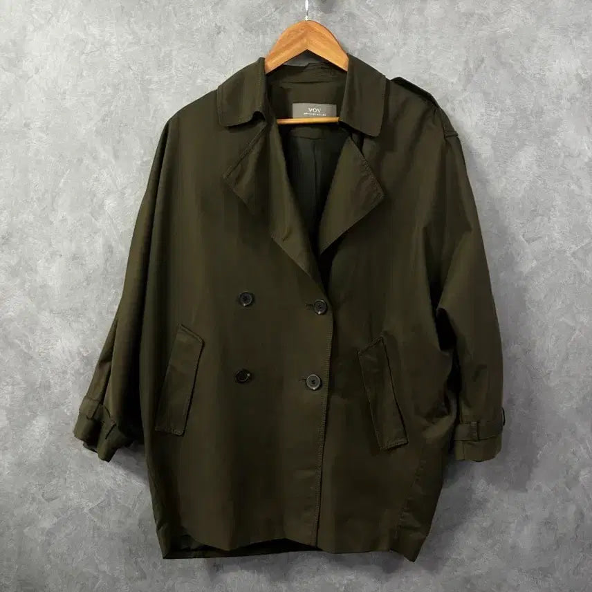 [BUNJANG] VOV Women's Cotton Jacket Trench Coat / VOV 여성 면 자켓 트렌치코트