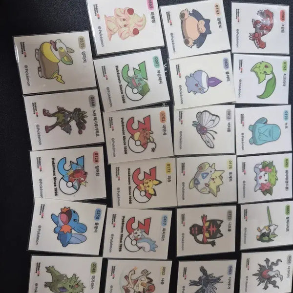 [BUNJANG] Pokemon 30th Anniversary Sticker Bundle Set / 포켓몬띠부씰 30주년 일괄