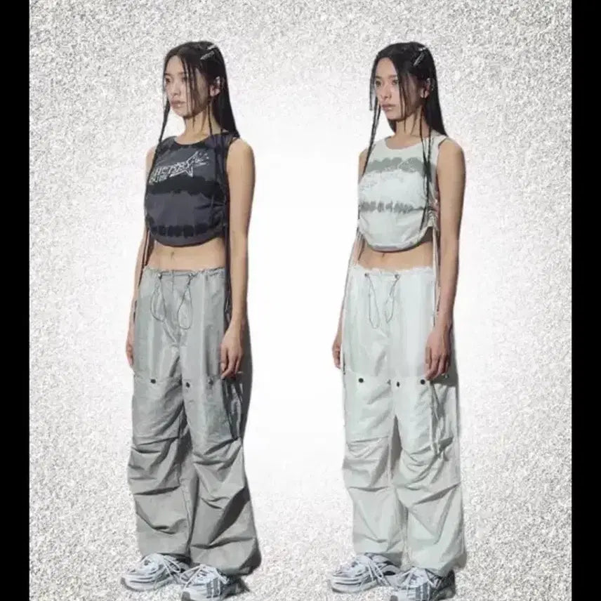 [BUNJANG] Cherry Quay White Summer Cargo Pants / 체리퀴리 화이트 여름 카고 팬츠