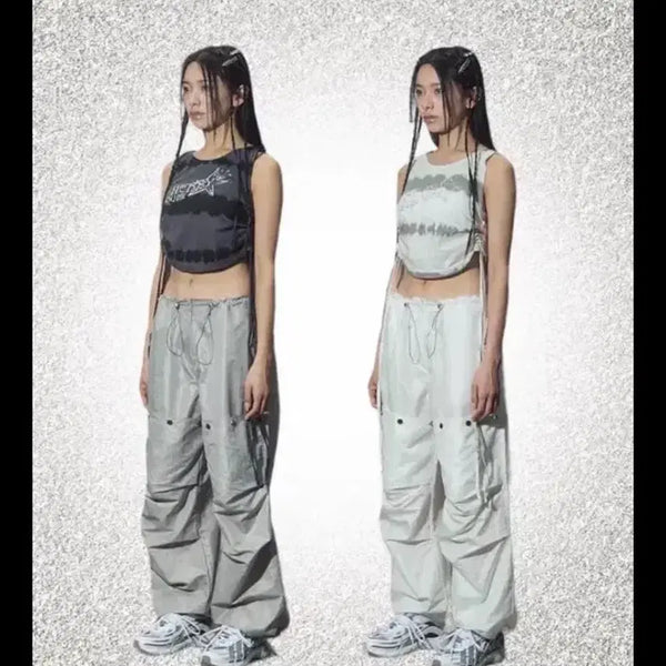 [BUNJANG] Cherry Quay White Summer Cargo Pants / 체리퀴리 화이트 여름 카고 팬츠