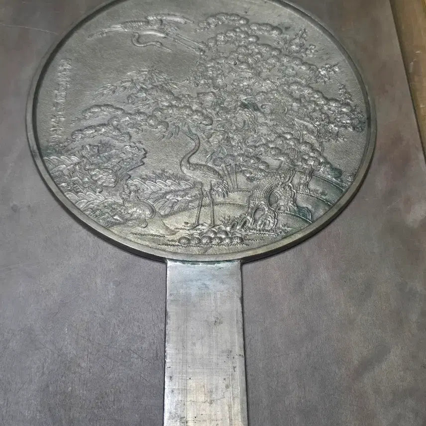 [BUNJANG] Bronze Ten Symbols of Longevity Mirror / 청동 십장생 동경 거울