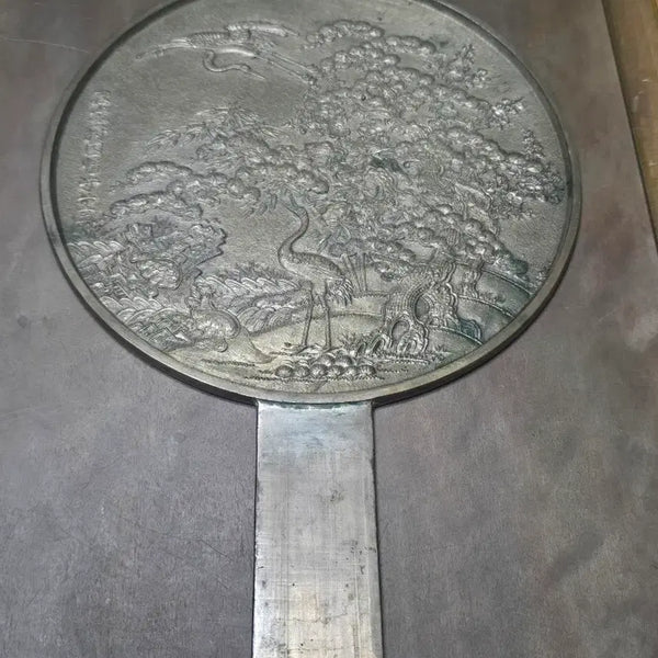 [BUNJANG] Bronze Ten Symbols of Longevity Mirror / 청동 십장생 동경 거울