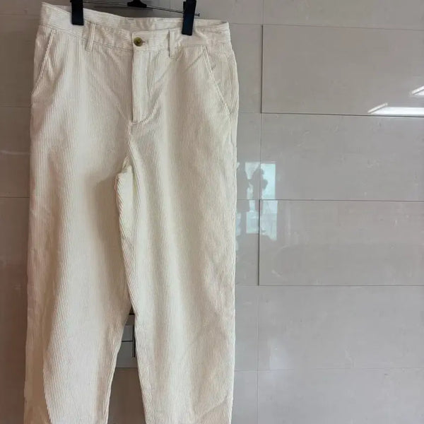 [BUNJANG] SPAO Corduroy Pants (Ivory, Size 78) / 남성 스파오 아이보리 골덴 코듀로이 팬츠 바지 78