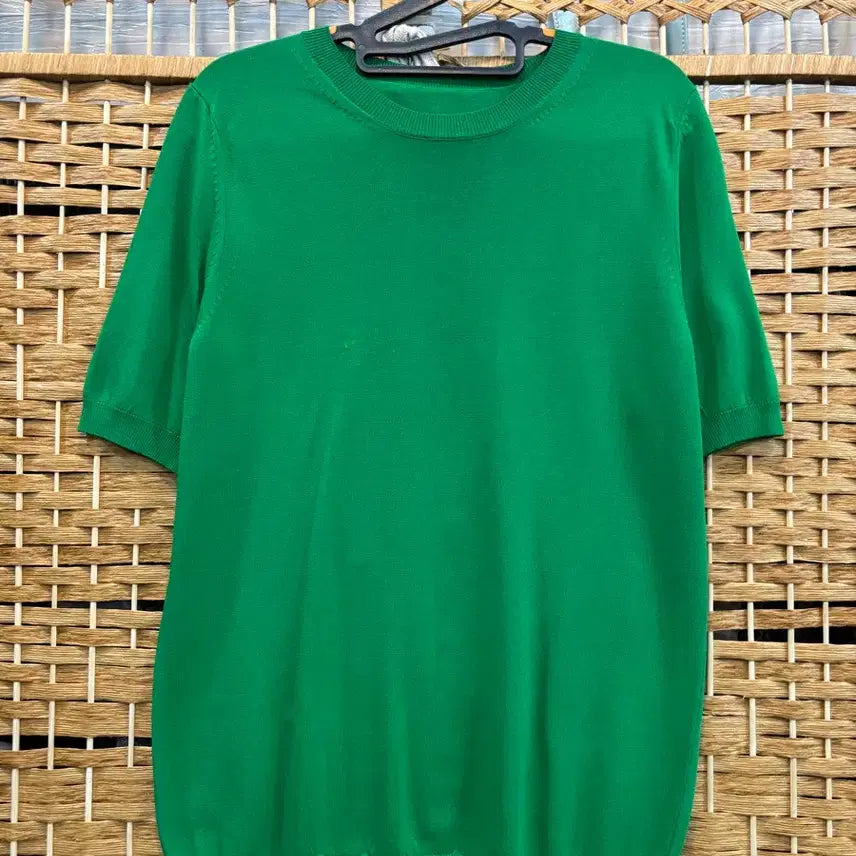 [BUNJANG] Green Knit T-Shirt / 니트 티셔츠