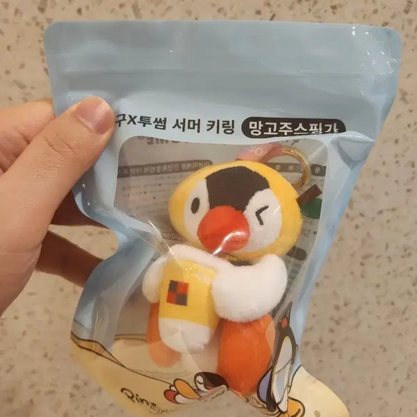 [BUNJANG] A Twosome Place x Pingu Mango Juice PINGA Keyring / 투썸x 핑구 망고주스 핑가 키링