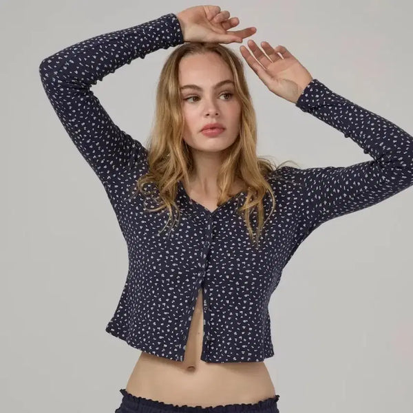 [BUNJANG] Glowny Provence Eyelet Cardigan / 글로니 프로방스 아일렛 가디건