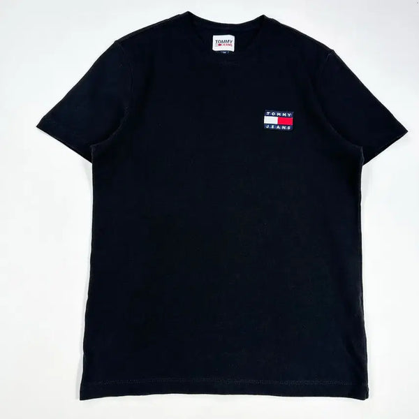 [BUNJANG] Tommy Jeans Signature Logo Basic T-Shirt Black / (S) 타미 진스 시그니쳐 로고 베이직 반팔티 블랙