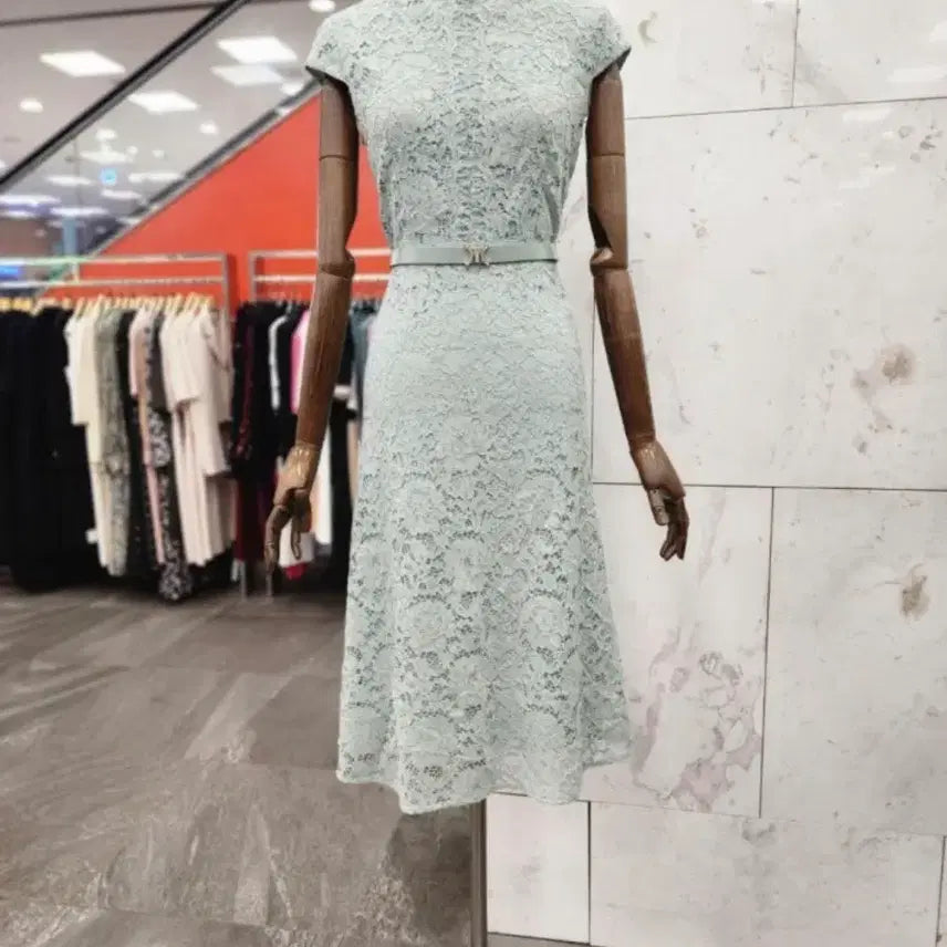 [BUNJANG] MOJO.S.FINE Mint Lace Dress / 모조에스핀 민트 레이스원피스