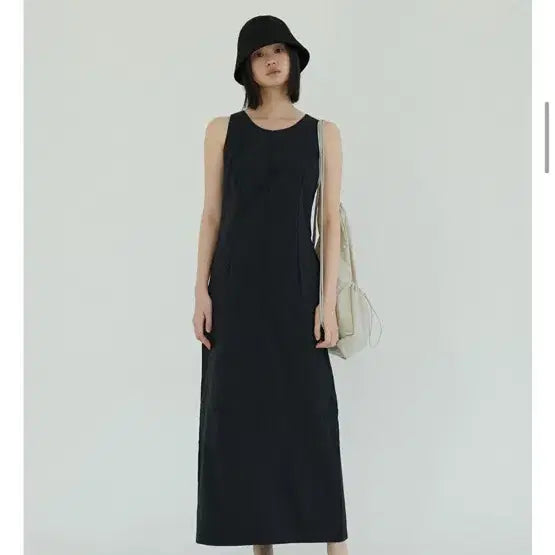 [BUNJANG] 38COMEONCOMMON Nylon Sleeveless Dress (Black) / 38컴온커먼 Nylon Sleeveless Dress (Black) 나일론 여름 원피스