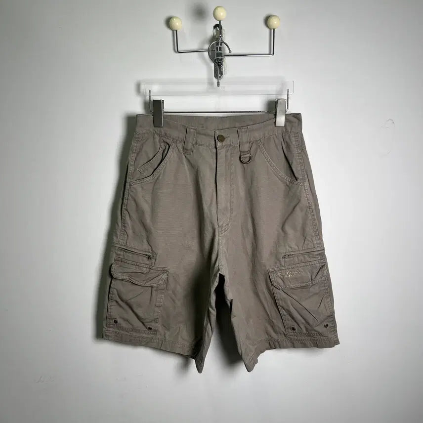 [BUNJANG] Pierre Cardin Cargo Shorts / 피에르 가르뎅 라이트 카키 카고 반바지