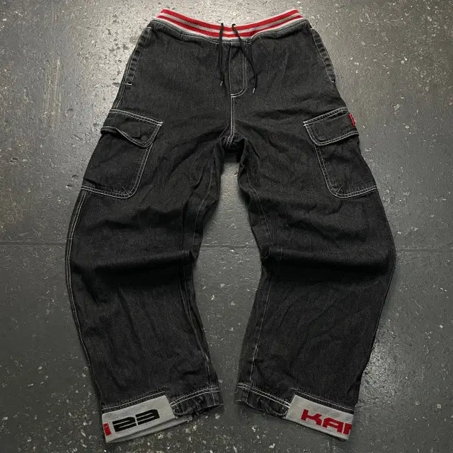 [BUNJANG] 100 Calcan Y2K Cargo Denim Pants / 100 칼카니 Y2K 카고 데님팬츠