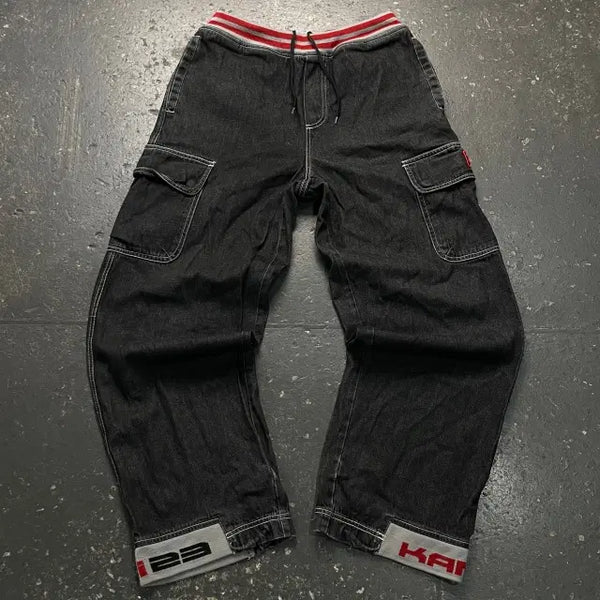 [BUNJANG] 100 Calcan Y2K Cargo Denim Pants / 100 칼카니 Y2K 카고 데님팬츠