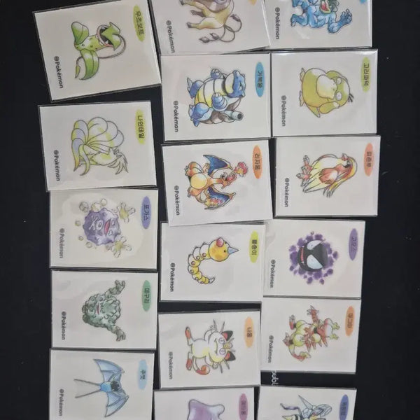 [BUNJANG] Pokemon Stickers Bundle Set / 포켓몬띠부씰 아트워크 일괄