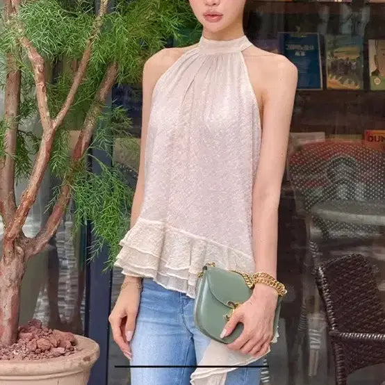 [BUNJANG] Marimarket Angel Ring Blouse / 마리마켓 엔젤링 블라우스