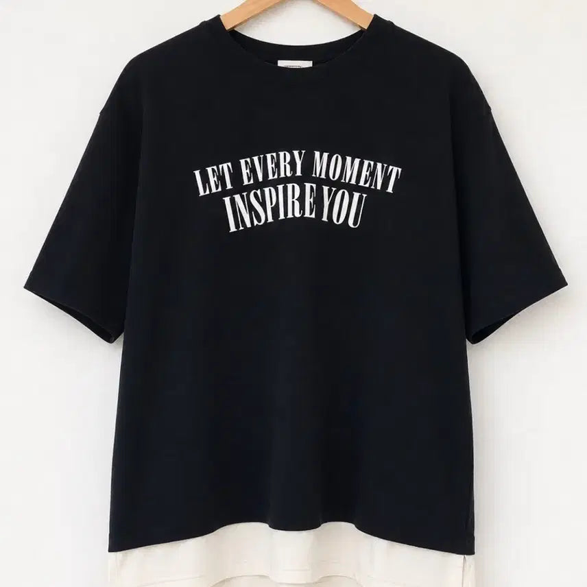 [BUNJANG] Ruri Layered Short Sleeve T-Shirt / 루리 레이어드 반팔 티셔츠 55-66