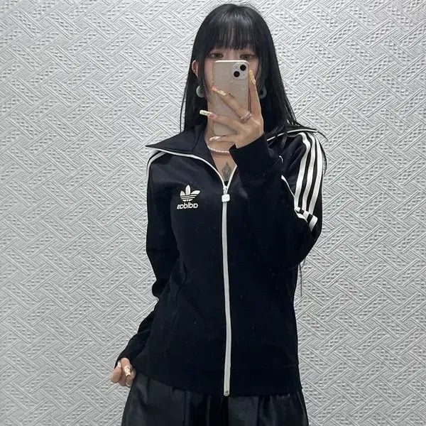 [BUNJANG] Adidas Europa Classic Three-Stripes Track Jacket / 아디다스 빈티지 레트로 유로파 클래식 삼선 져지 집업 90 C14036