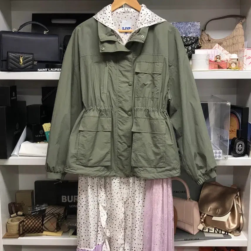 [BUNJANG] SJYP Oversized Hooded Field Jacket / [ 한섬 ] SJYP 후드 야상 자켓