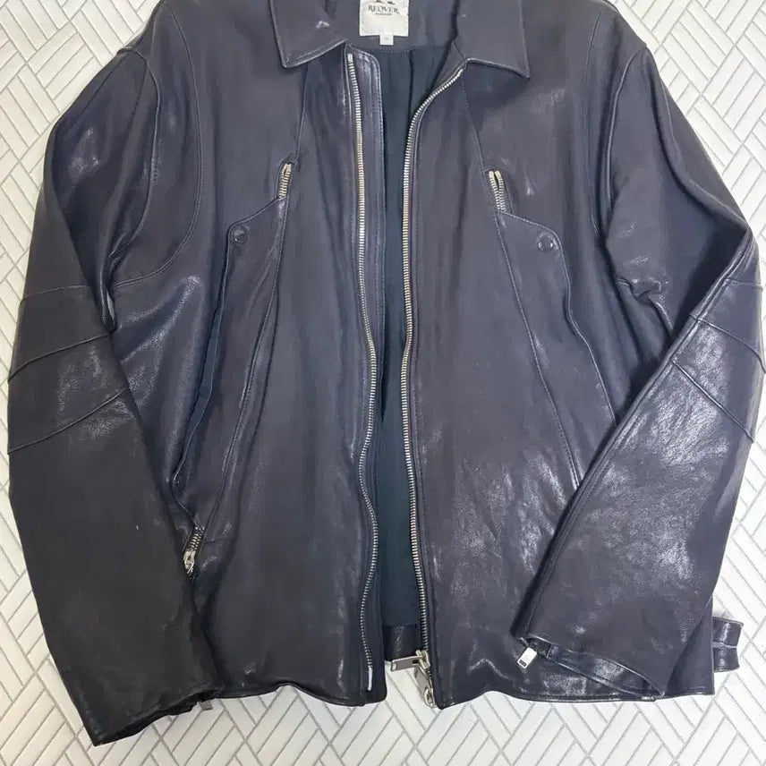 [BUNJANG] Riower Cafe Racer Jacket Navy XL / [XL]리오버 카페레이서 자켓 네이비   뤡코즈