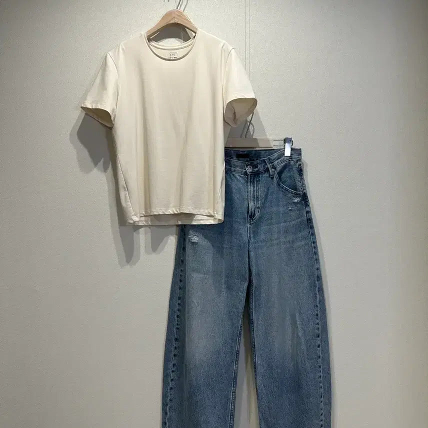 [BUNJANG] Ssie Tencel Loose Fit Short Sleeve T-shirt / 시에 텐셀 루즈핏 반팔 티셔츠