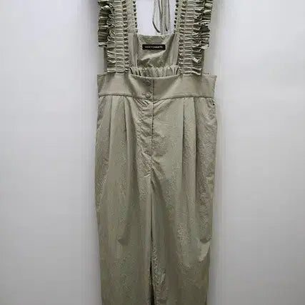 [BUNJANG] Lucky Chouette Women's Jumpsuit Nylon Khaki Size 36 / 여성 럭키슈에뜨 점프수트 22년식 홑겹
