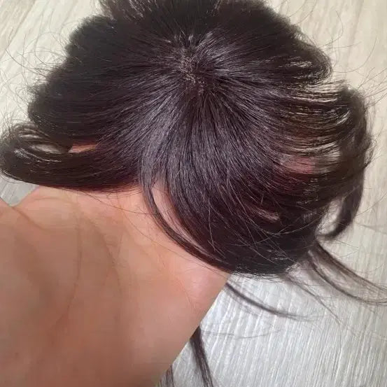 [BUNJANG] 100% Human Hair Top Wig Set / 인모100%정수리 가발 /양쪽 머리 2셋트