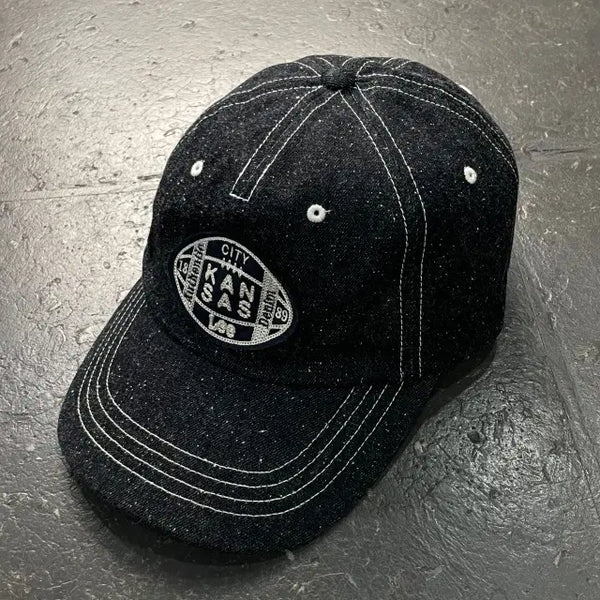 [BUNJANG] LEE 5-Panel Denim Embroidered Ball Cap / LEE 5패널 데님 자수 볼캡