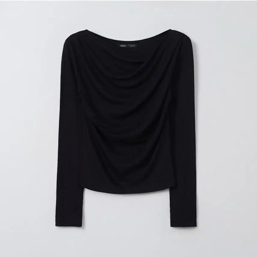 [BUNJANG] SPAO Drape Neck Long Sleeve T-shirt Size S / 스파오 드레이프넥 긴팔티 s