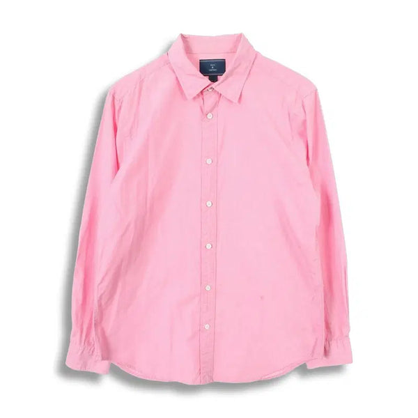 [BUNJANG] MEN'S Cotton Embroidered Logo Solid Shirt (L) / 시리즈 (MEN - L) 코튼 자수 로고 솔리드 셔츠