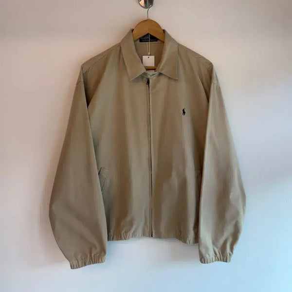 [BUNJANG] Polo Ralph Lauren 90s Beige Swing Blouson Jacket L / 폴로 랄프로렌 90s 오버핏 일경물산 베이지 스윙 블루종 자켓