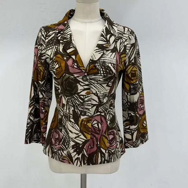 [BUNJANG] Max Mara Studio Floral Pattern Cotton Jacket / 막스마라 스튜디오 자켓