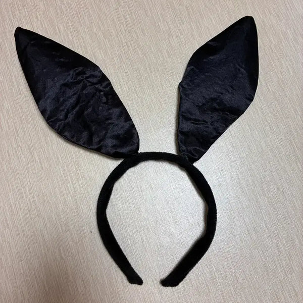 [BUNJANG] Black Rabbit Ear Headband / 블랙 토끼 귀 머리띠